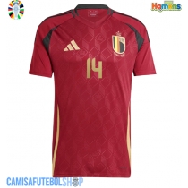 Camisa de time de futebol Bélgica Dodi Lukebakio #14 Replicas 1º Equipamento Europeu 2024 Manga Curta
